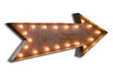 Vintage ARROW Light Bulb Sign